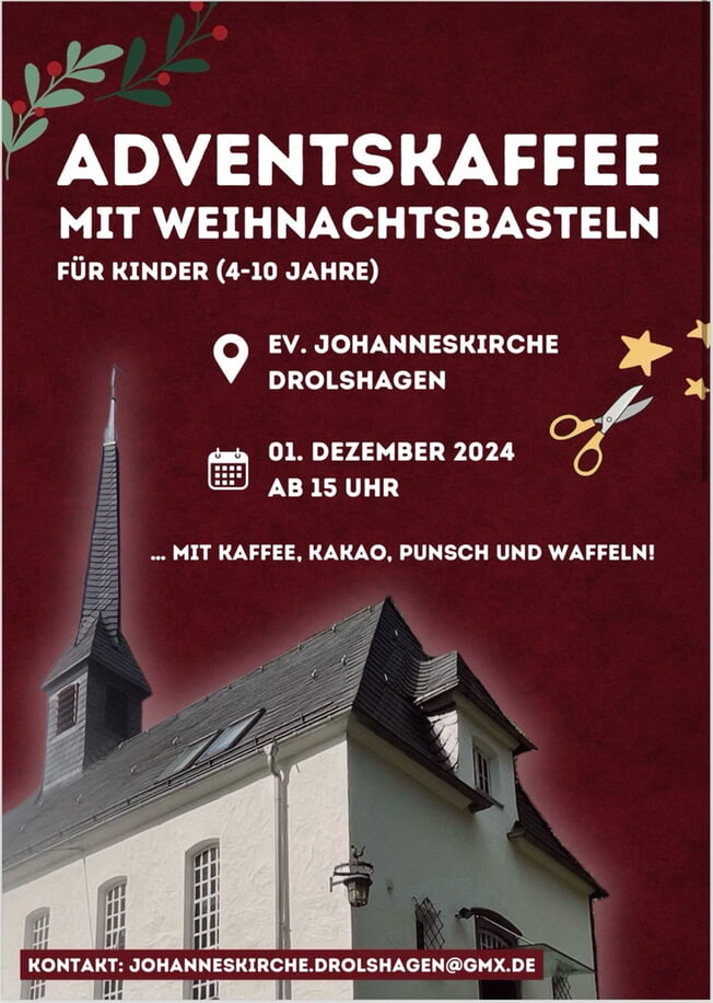 Adventsbasteln in der Johanneskapelle Drolshagen