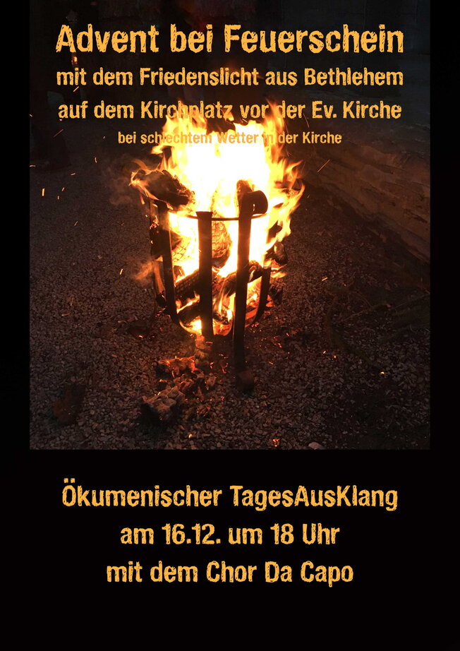 Advent bei Feuerschein