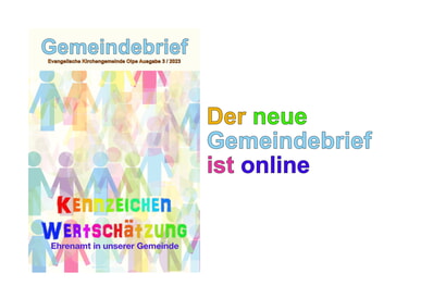 Der neue Gemeindebrief ist da