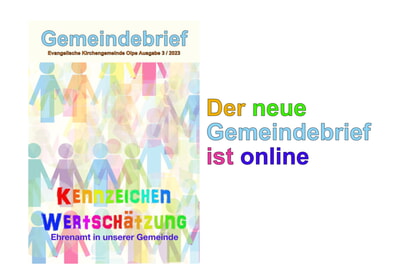 Der neue Gemeindebrief ist da